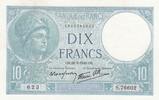 Frankreich 10 francs 10 Francs Minerva -26-09-1940 - Serial S.76602 -