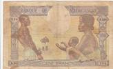 100 francs 1937 Madagaskar 100 Francs ND1937 - Fortuna and symbols of agriculture and industry IV / S