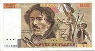 Frankreich  100 Francs Delacroix - 1978 Serial V.1 - P.153 - VF III / SS