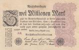 Deutschland 2 millionen mark 2 Millionen Mark Black and Lilac - 09-08-1923 Serial WK - VF to XF -