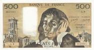 Frankreich 1969 500 Francs Pascal - St Jacques Tower - 02-01-1969 - G.9- XF II / VZ