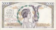 Frankreich 5000 francs 5000 Francs Victory - 13-10-1938 Serial W.38 - VF+ -