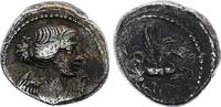 Römische Republik quinaire -90 Quinarius, Titia 90 BC Rome - F+ IV / S+