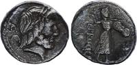 Römische Republik denier Denarius, Procilia 80 BC Rome - F to VF -