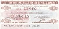 Italien 100 lires 100 Lire Istituto Generale delle Banche Popolari Italiane - 1977 - UNC - Avelino -