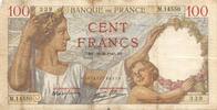 Frankreich 100 francs 100 Francs Sully - 22-08-1940 Serial M.14550 - F+ -
