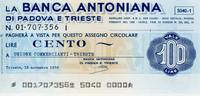 Italien 100 lires 100 Lire Banca Antonina di Padova i Trieste - 1976 - Trieste - UNC -
