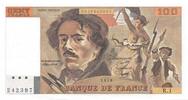 Frankreich  100 Francs Delacroix - 1978 Serial R.1 - AU I- / VZ+ / VZ-ST