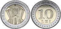 Moldawien 10 lei 10 Lei - 30 years of National Flag - Bimetal -
