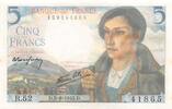 Frankreich 5 francs 5 Francs Shepherd - 05-08-1943 Serial M.53 - aUNC -