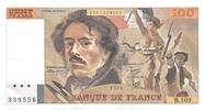 Frankreich  100 Francs Delacroix - 1986 Serial B.103 - aUNC I / ST