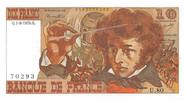 Frankreich 10 francs 10 Francs Berlioz - 01-08-1974 Serial U.80 - AU -