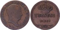 Neapel und Sizilien 10 tornesi 10 Tornesi Francisco I (1825-1830) - Fine + - KM.293 -