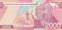 Usbekistan 2000 sum 2000 Som 2021 - UNC -