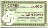 Italien 100 lires 100 Lire ICCREA - Confesercenti Cesenatico Gatteo a Mare - 1977 - UNC -