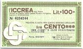 Italien 100 lires 100 Lire ICCREA - New Jimmy - Discoteque - 1977 - UNC -