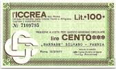 Italien 100 lires 100 Lire ICCREA - Barnabe Silvano - 1977 - UNC -