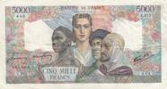 Frankreich 5000 francs 5000 Francs France and colonies - 08-03-1945 Serial Z.370 - VF - P.103 -