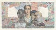 Frankreich 5000 francs 5000 Francs France and colonies - 08-03-1945 Serial R.373 - VF - P.103 -