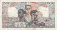 Frankreich 5000 francs 5000 Francs France and colonies - 15-03-1945 Serial Y.387 - VF - P.103 -