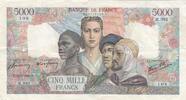Frankreich 5000 francs 5000 Francs France and colonies - 15-03-1945 Serial M.392 - VF - P.103 -