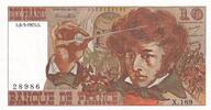 Frankreich 10 francs 10 Francs Berlioz - 06-03-1975 Serial X.169 - AU -