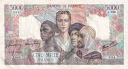 Frankreich 5000 francs 5000 Francs France and colonies - 07-06-1945 Serial J.680 - VF -