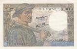 Frankreich 10 francs 10 Francs Miner - 09-01-1947 Serial T.127 - AU -
