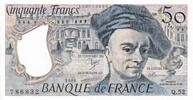 Frankreich 50 francs 50 Francs - Quentin de la Tour - 1988 - Serial Q.52 - UNC - P.152d -