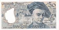 Frankreich 50 francs 50 Francs - Quentin de la Tour - 1990 - Serial U.59 - UNC - P.152e -