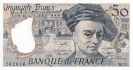 Frankreich 50 francs 50 Francs - Quentin de la Tour - 1982 - Serial W.27 - AU - P.152b -