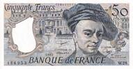 Frankreich 50 francs 50 Francs - Quentin de la Tour - 1982 - Serial W.28 - AU - P.152b -