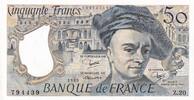 Frankreich 50 francs 50 Francs - Quentin de la Tour - 1980 - Serial Z.20 - PUNC - P.152b -