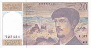 Frankreich 1990 20 Francs - Debussy - Serial J.027 - 1990 - UNC - P.151 I / ST