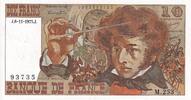 Frankreich 10 francs 10 Francs - Berlioz - 06-11-1975 - Serial M.253 - XF - P.150 -