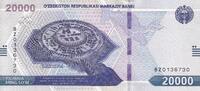 Usbekistan 20000 sum 20000 Som - 2021 - UNC - P.NEW -