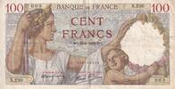 Frankreich 1939 100 Francs - Sully - 22-06-1939 - Serial X.230 - VF - P.94 III / SS