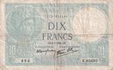 Frankreich 10 francs 10 Francs - Minerva - 05-03-1942 - Serial L.85493 - F - P.73 -