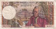 Frankreich 10 francs 10 Francs - Voltaire - 06-01-1966 - Serial M.217 - P.147 -