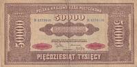 Polen 50000 marek 50000 Marek - 1922 - Serial H - P.33 -