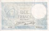 Frankreich 10 francs 10 Francs - Minerve - 17-07-1930 - Serial D.52735 - P.73 -