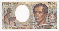 Frankreich 200 francs 200 Francs - Montesquieu - 1981 - Serial R.001 - P.155 -