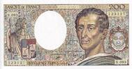 Frankreich 200 francs 200 Francs - Montesquieu - 1990 - Serial N.093 - P.155 -
