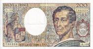 Frankreich 200 francs 200 Francs - Montesquieu - 1992 - Serial H.108 - P.155 -