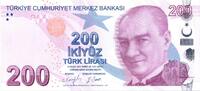 200 turk lirasi 2020 Türkei 200 Yeni Turk Lirasi - Pdt Ataturk - Yunus Emre - 2009 (2020-2021) - P.NEW I / ST