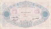 Frankreich 500 francs 500 Francs - Pink and blue - 23-04-1936 - Serial J.2260 - P.66 -
