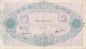 Frankreich 500 francs 500 Francs - Pink and blue - 16-06-1938 - Serial U.2991 - P.66 -