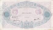 Frankreich 500 francs 500 Francs - Pink and blue - 26-06-1939 - Serial G.3458 - P.66 -