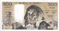 Frankreich 500 francs 500 Francs - Pascal - 07-01-1982 - Serial H.149 - P.156 -