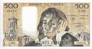 Frankreich 500 francs 500 Francs - Pascal - 02-02-1989 - Serial L.295 - P.156 -